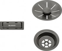    Blanco C-overflow  InFino satin dark steel 206900